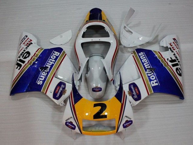 1994-1996 White Blue Yellow Honda NSR250 MC28 P4 Bike Fairing Kit Canada 1994-1996 White Blue Yellow Honda NSR250 MC28 P4 Bike Fairing Kit Canada