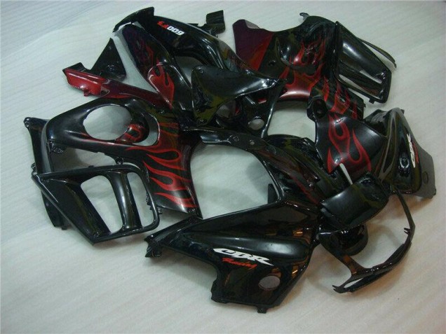 1995-1998 Black Red Flame Honda CBR600 F3 Motorcyle Fairings Canada 1995-1998 Black Red Flame Honda CBR600 F3 Motorcyle Fairings Canada