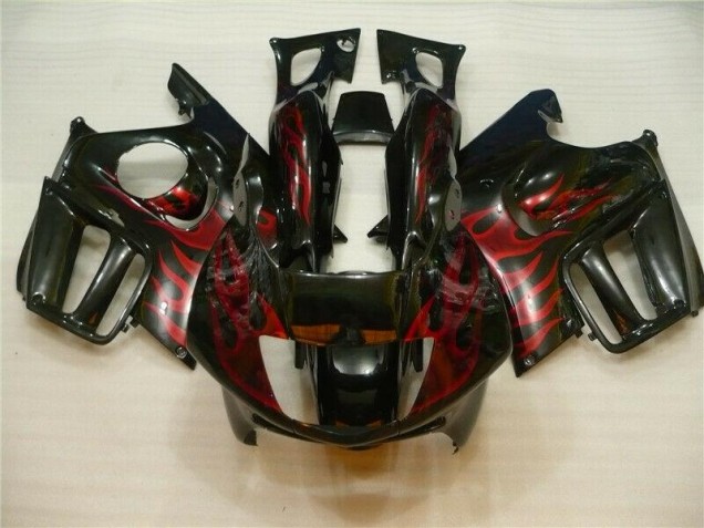 1995-1998 Black Red Flame Honda CBR600 F3 Motorcycle Fairing Canada