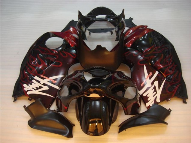1996-2007 Black Red Flame Suzuki GSXR 1300 Hayabusa Motorbike Fairing Canada 1996-2007 Black Red Flame Suzuki GSXR 1300 Hayabusa Motorbike Fairing Canada