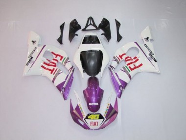 1998-2002 White Purple Fiat 46 Yamaha YZF R6 Motor Fairings Canada