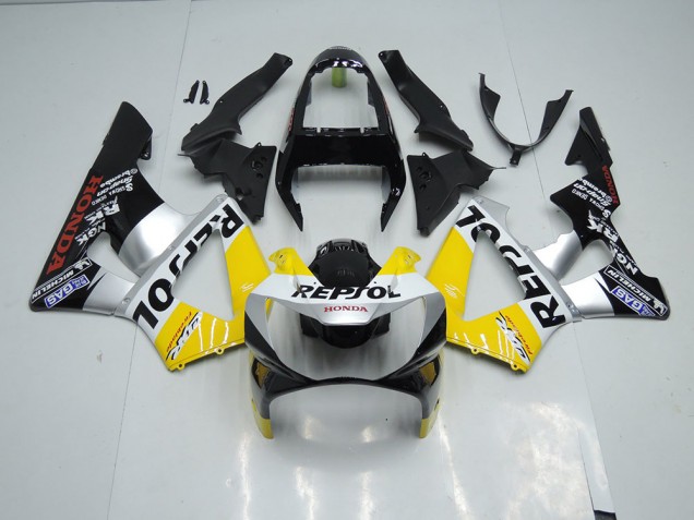 2000-2001 Yellow Silver Black Repsol Honda CBR900RR 929 Motor Bike Fairings Canada 2000-2001 Yellow Silver Black Repsol Honda CBR900RR 929 Motor Bike Fairings Canada