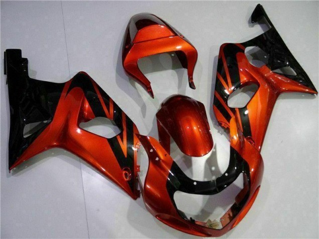 2000-2002 Orange Black Suzuki GSXR 1000 Bike Fairing Canada