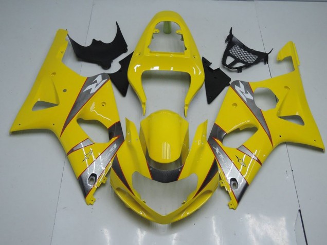 2000-2002 Yellow and Grey Suzuki GSXR 1000 Motorcycle Fairings Kits Canada 2000-2002 Yellow and Grey Suzuki GSXR 1000 Motorcycle Fairings Kits Canada