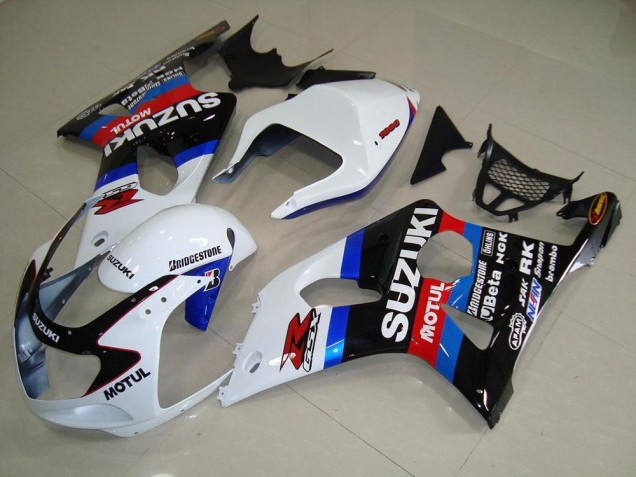 2000-2002 Black White Blue Suzuki GSXR 1000 Moto Fairings Canada 2000-2002 Black White Blue Suzuki GSXR 1000 Moto Fairings Canada