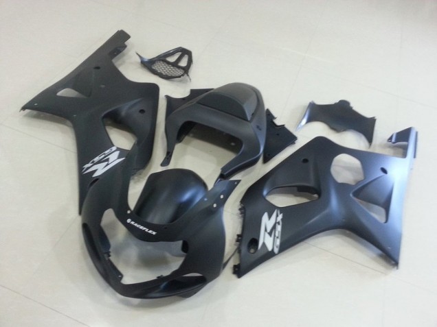 2000-2002 Matte Black with Silver Gsxr Suzuki GSXR 1000 Motorcycle Fairings Kit Canada 2000-2002 Matte Black with Silver Gsxr Suzuki GSXR 1000 Motorcycle Fairings Kit Canada
