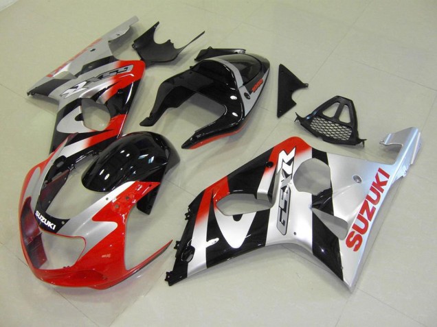 2000-2002 Red Silver Suzuki GSXR 1000 Motorcycle Fairings Canada 2000-2002 Red Silver Suzuki GSXR 1000 Motorcycle Fairings Canada