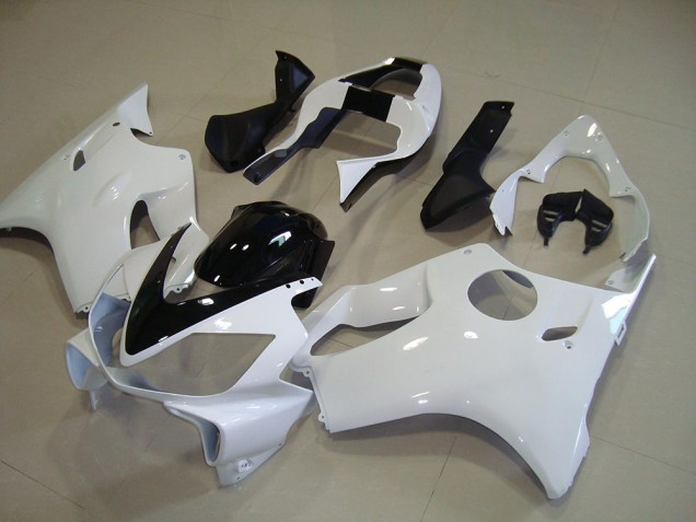 2001-2003 White with Black Stripe Honda CBR600 F4i Motorcycle Fairing Kits Canada 2001-2003 White with Black Stripe Honda CBR600 F4i Motorcycle Fairing Kits Canada