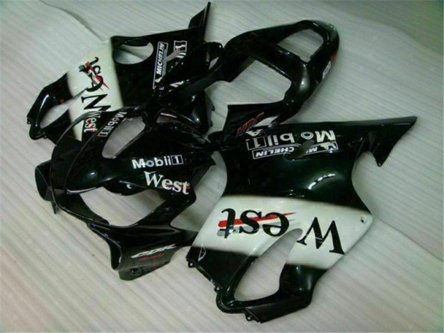 2001-2003 White Black West Honda CBR600 F4i Bike Fairings Canada 2001-2003 White Black West Honda CBR600 F4i Bike Fairings Canada