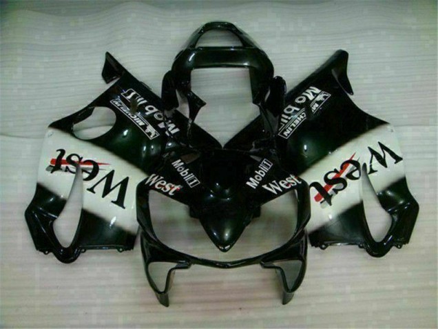 2001-2003 White Black West Honda CBR600 F4i Bike Fairings Canada 2001-2003 White Black West Honda CBR600 F4i Bike Fairings Canada