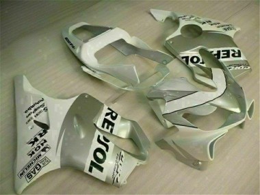 2001-2003 White Silver Honda CBR600 F4i Motorbike Fairing Kits Canada