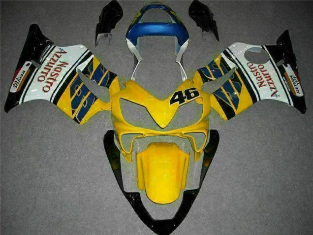 2001-2003 Yellow White Honda CBR600 F4i Moto Fairings Canada 2001-2003 Yellow White Honda CBR600 F4i Moto Fairings Canada