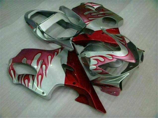 2001-2003 Red Flame Silver Honda CBR600 F4i Motorbike Fairings Canada 2001-2003 Red Flame Silver Honda CBR600 F4i Motorbike Fairings Canada