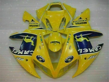 2002-2003 Yellow Yamaha YZF R1 Motorcycle Fairing Kit Canada