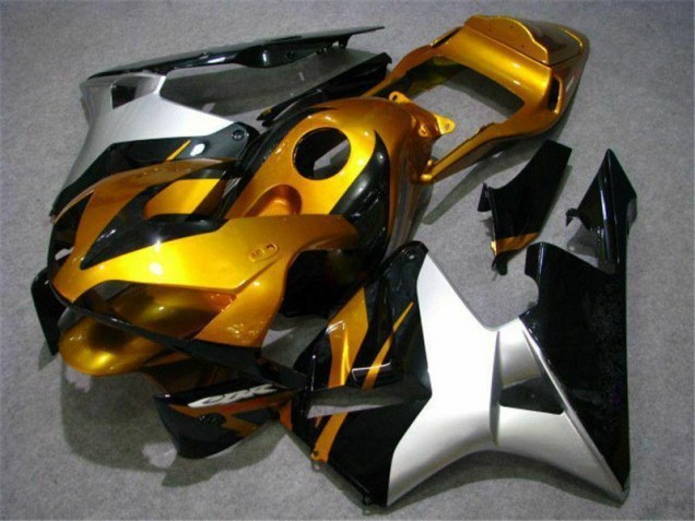 2003-2004 Gold Silver Black Honda CBR600RR Bike Fairings Canada 2003-2004 Gold Silver Black Honda CBR600RR Bike Fairings Canada