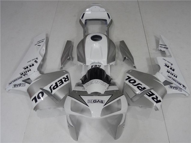 2003-2004 Silve White Black Repsol Honda CBR600RR Bike Fairings Canada 2003-2004 Silve White Black Repsol Honda CBR600RR Bike Fairings Canada