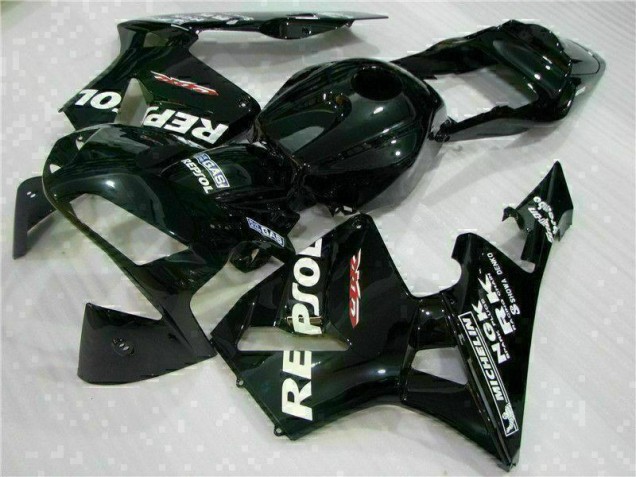 2003-2004 Black Repsol Honda CBR600RR Motorbike Fairing Canada 2003-2004 Black Repsol Honda CBR600RR Motorbike Fairing Canada