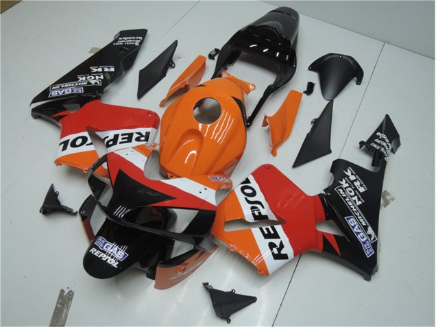 2003-2004 Orange Red Black Repsol Honda CBR600RR Motor Bike Fairings Canada 2003-2004 Orange Red Black Repsol Honda CBR600RR Motor Bike Fairings Canada