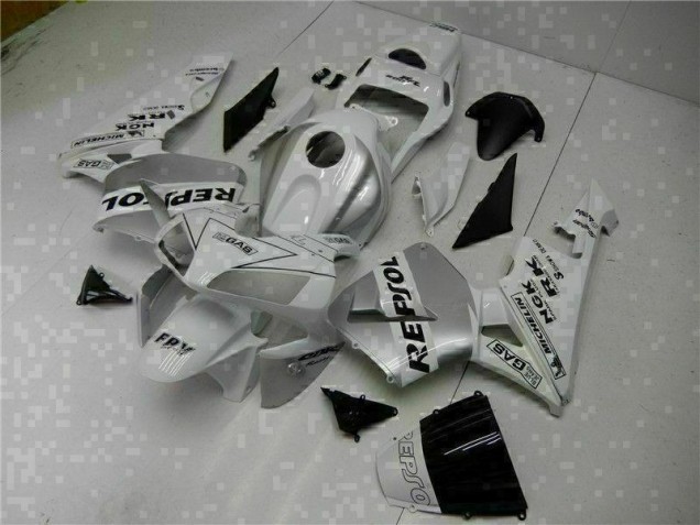 2003-2004 White Repsol CBR600RR Bike Fairing Kit Canada 2003-2004 White Repsol CBR600RR Bike Fairing Kit Canada