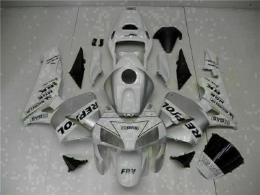 2003-2004 White Repsol CBR600RR Bike Fairing Kit Canada