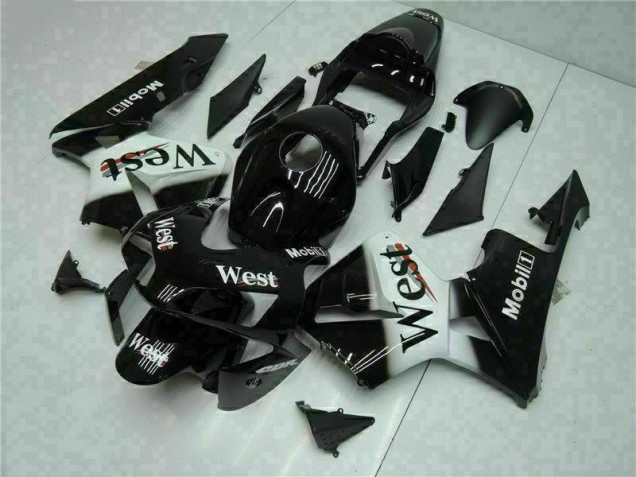 2003-2004 Black West Honda CBR600RR Motorcycle Fairings Kit Canada 2003-2004 Black West Honda CBR600RR Motorcycle Fairings Kit Canada