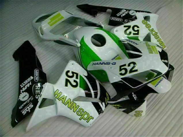 2003-2004 Green White Black Honda CBR600RR Bike Fairing Kit Canada 2003-2004 Green White Black Honda CBR600RR Bike Fairing Kit Canada