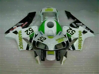 2003-2004 Green White Black Honda CBR600RR Bike Fairing Kit Canada