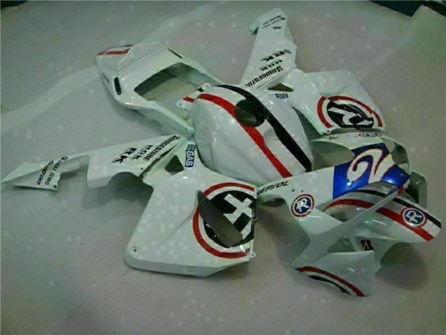 2003-2004 White Blue R 2 Honda CBR600RR Motorcycle Fairings Canada 2003-2004 White Blue R 2 Honda CBR600RR Motorcycle Fairings Canada