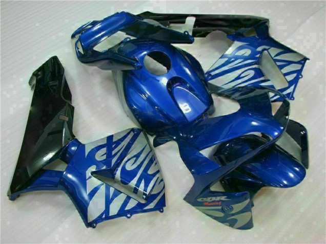 2003-2004 Blue with Silver Flame Honda CBR600RR Motorbike Fairing Canada 2003-2004 Blue with Silver Flame Honda CBR600RR Motorbike Fairing Canada