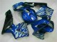 2003-2004 Blue with Silver Flame Honda CBR600RR Motorbike Fairing Canada 2003-2004 Blue with Silver Flame Honda CBR600RR Motorbike Fairing Canada