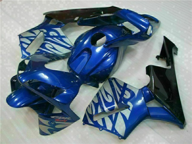 2003-2004 Blue with Silver Flame Honda CBR600RR Motorbike Fairing Canada 2003-2004 Blue with Silver Flame Honda CBR600RR Motorbike Fairing Canada