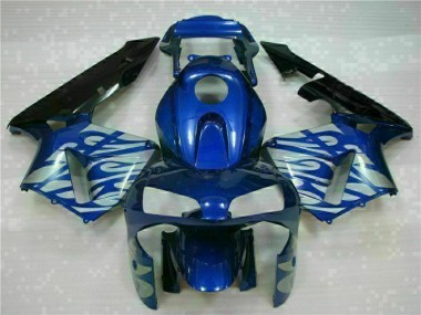 2003-2004 Blue with Silver Flame Honda CBR600RR Motorbike Fairing Canada