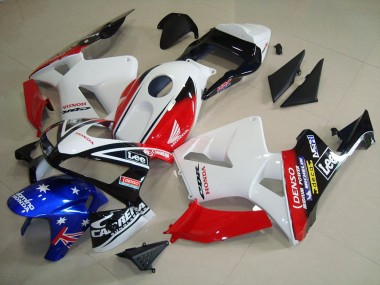 2003-2004 White Black Red Lee Honda CBR600RR Motorcycle Fairing Kit Canada