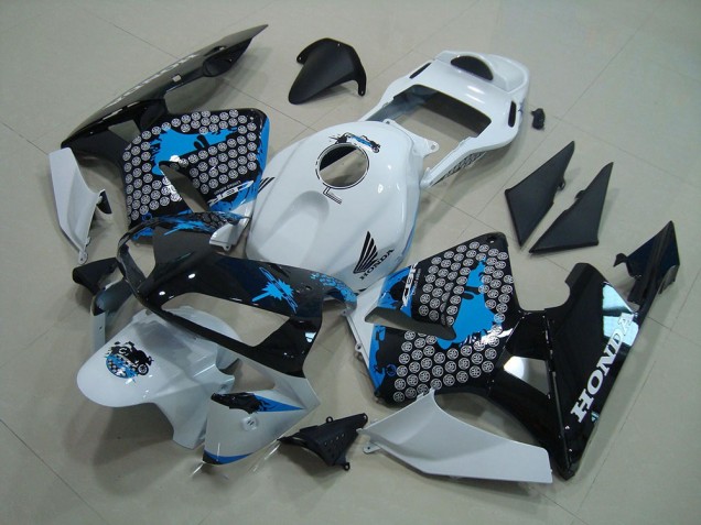 2003-2004 White Black Blue Honda CBR600RR Moto Fairings Canada 2003-2004 White Black Blue Honda CBR600RR Moto Fairings Canada
