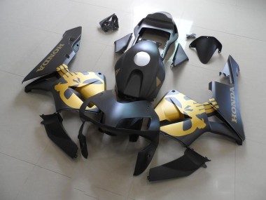 2003-2004 Black Gold Decal Honda CBR600RR Motorcycle Fairings Kit Canada
