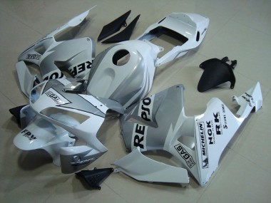 2003-2004 Repsol White Silver Honda CBR600RR Motorcycle Fairings Kits Canada