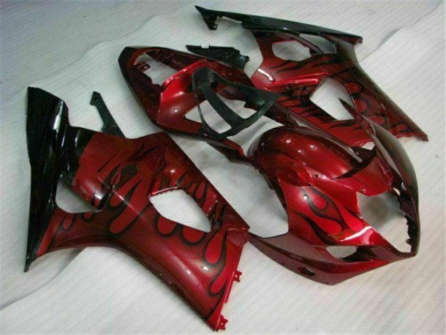 2003-2004 Red Suzuki GSXR 1000 Motorcycle Fairings Kit Canada