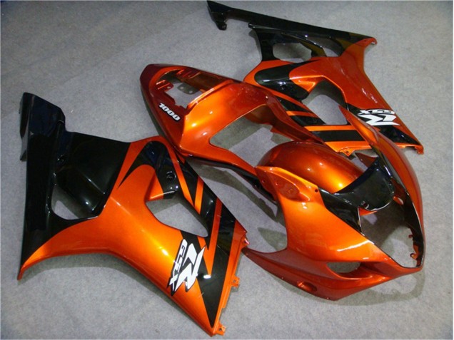 2003-2004 Orange Black Suzuki GSXR 1000 Motorcycle Fairing Kits Canada 2003-2004 Orange Black Suzuki GSXR 1000 Motorcycle Fairing Kits Canada