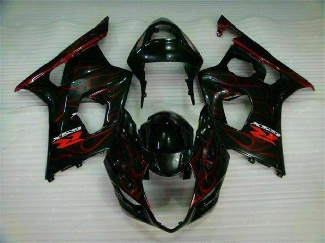 2003-2004 Red Flame Suzuki GSXR 1000 Bike Fairing Kit Canada 2003-2004 Red Flame Suzuki GSXR 1000 Bike Fairing Kit Canada
