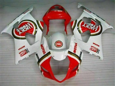 2003-2004 Red White Suzuki GSXR 1000 Motorbike Fairing Kits Canada