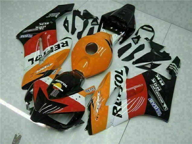 2004-2005 Orange Black Repsol Honda CBR1000RR Motorbike Fairing Canada