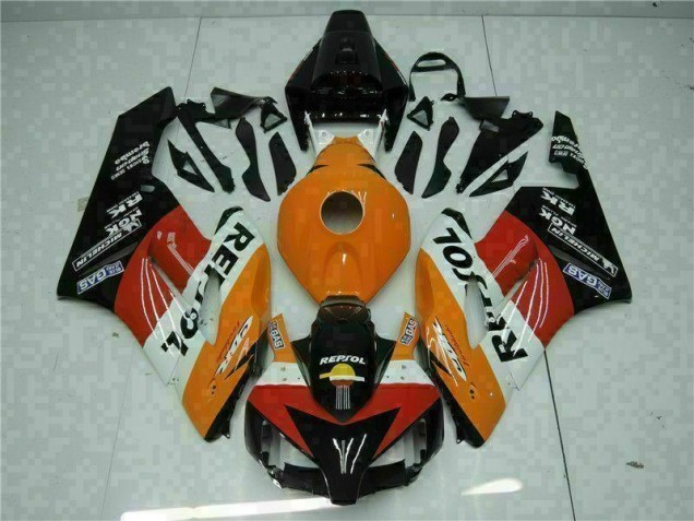 2004-2005 Orange Black Repsol Honda CBR1000RR Motorbike Fairing Canada