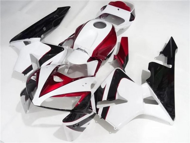2005-2006 Red White Black Honda CBR600RR Motorcycle Fairing Canada 2005-2006 Red White Black Honda CBR600RR Motorcycle Fairing Canada
