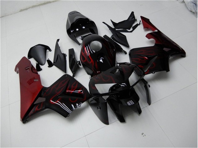 2005-2006 Red Flame Black Honda CBR600RR Bike Fairings Canada 2005-2006 Red Flame Black Honda CBR600RR Bike Fairings Canada