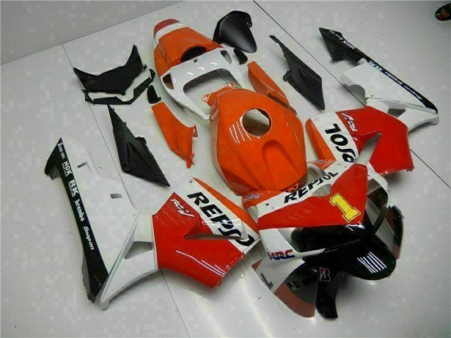 2005-2006 Orange Repsol Honda CBR600RR Bike Fairing Kit Canada 2005-2006 Orange Repsol Honda CBR600RR Bike Fairing Kit Canada