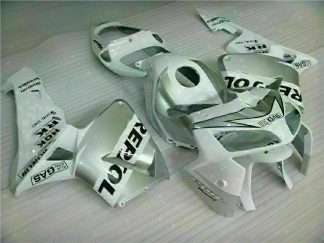 2005-2006 White Repsol Honda CBR600RR Motorbike Fairing Kits Canada 2005-2006 White Repsol Honda CBR600RR Motorbike Fairing Kits Canada