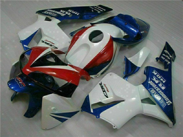 2005-2006 White Blue Honda CBR600RR Moto Fairings Canada 2005-2006 White Blue Honda CBR600RR Moto Fairings Canada