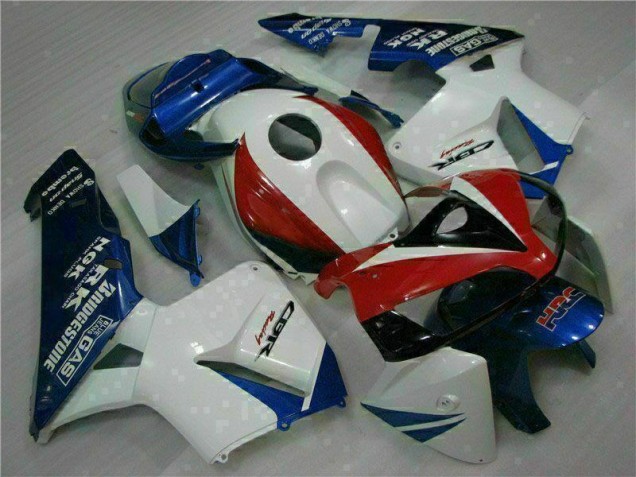 2005-2006 White Blue Honda CBR600RR Moto Fairings Canada 2005-2006 White Blue Honda CBR600RR Moto Fairings Canada