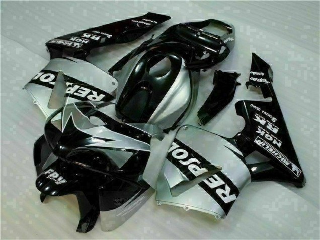 2005-2006 Black Silver Repsol Honda CBR600RR Motorcycle Fairings Kit Canada 2005-2006 Black Silver Repsol Honda CBR600RR Motorcycle Fairings Kit Canada