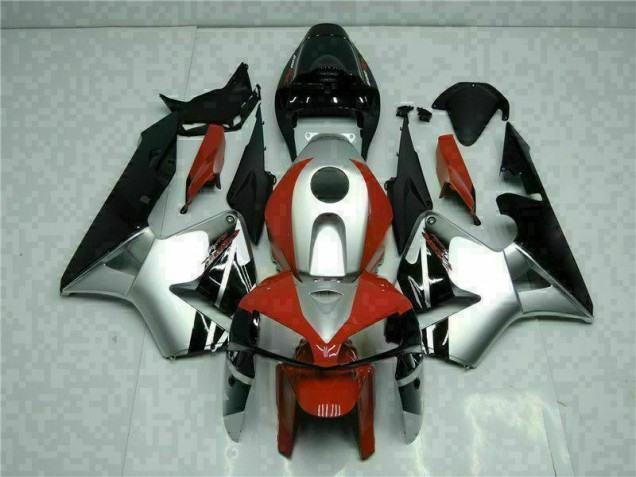 2005-2006 Black Silver Red Honda CBR600RR Motorcycle Fairings Canada 2005-2006 Black Silver Red Honda CBR600RR Motorcycle Fairings Canada